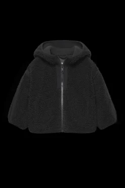CASACO COM EFEITO DE PELO ENCARACOLADO E CAPUZ-ZARA Cheap