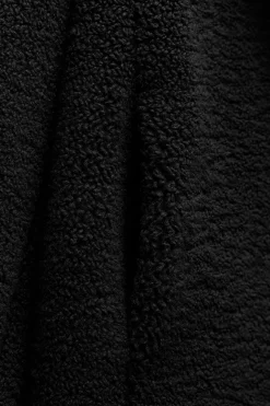 ZARA Winter Layersnew|Sobretudos / Anoraques^CASACO COMPRIDO COM EFEITO DE PELO ENCARACOLADO Preto