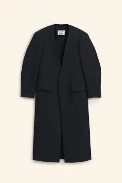ZARA Sobretudos / Anoraques^CASACO COMPRIDO OVERSIZE LIMITED EDITION Cinzento-médio