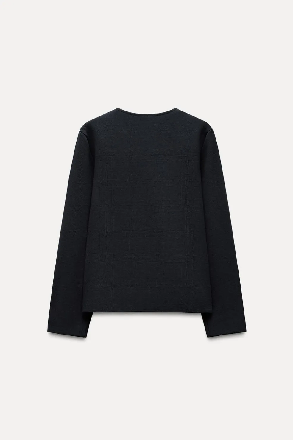 ZARA Cardigan / Camisolas|Malha^CASACO CRUZADO DE MALHA LISA Azul-marinho