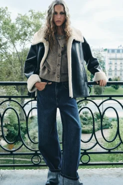 ZARA Winter Layersnew|Sobretudos / Anoraques^CASACO DE DUPLA FACE ZW COLLECTION Preto