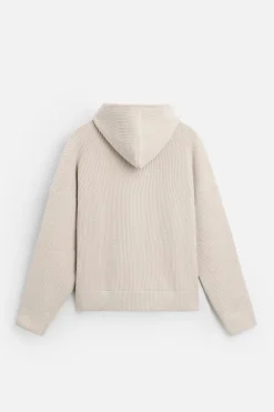 ZARA Camisola / Casacos|Sweatshirts^CASACO DE MALHA COM TEXTURA ESTRUTURADA Bege-claro