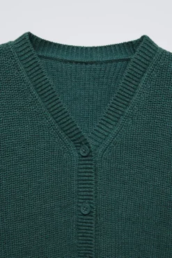 CASACO DE MALHA EM V-ZARA Cheap