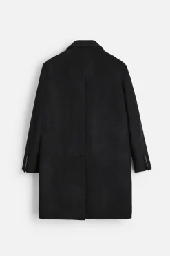 ZARA Vestuário De Inverno|Sobretudos / Gabardinas^CASACO DE MISTURA DE LÃ MANTECO Preto