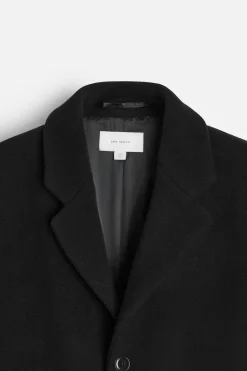 ZARA Vestuário De Inverno|Sobretudos / Gabardinas^CASACO DE MISTURA DE LÃ MANTECO Preto