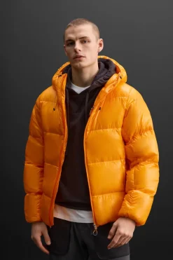 ZARA Vestuário De Inverno|Blusões^CASACO DE PENAS 100% PENAS Amarelo-vivo