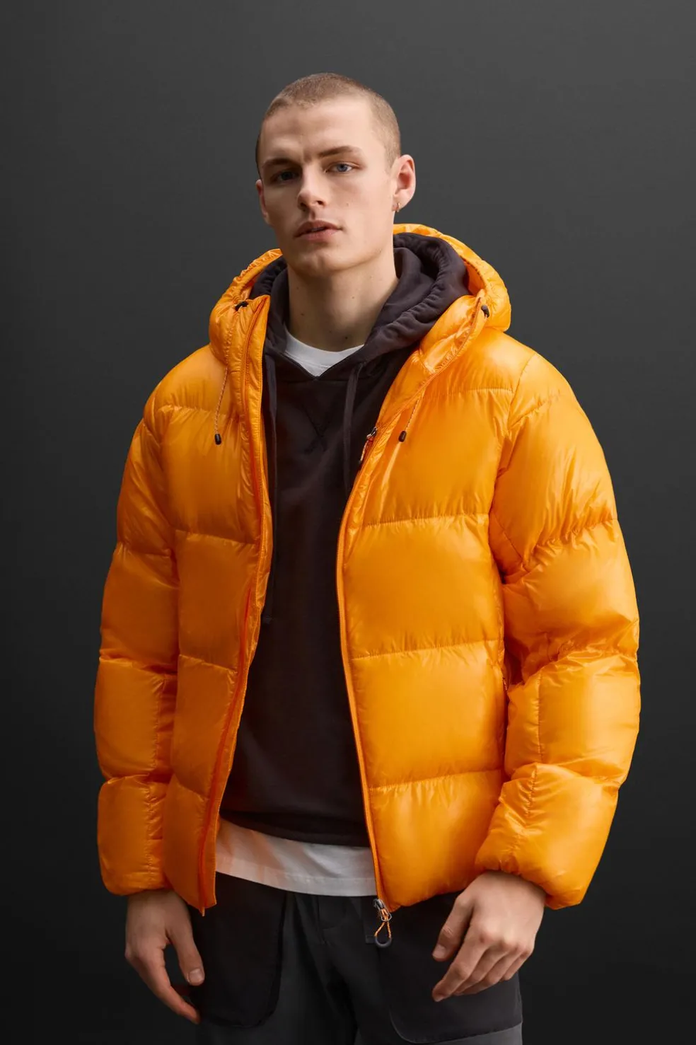 ZARA Vestuário De Inverno|Blusões^CASACO DE PENAS 100% PENAS Amarelo-vivo