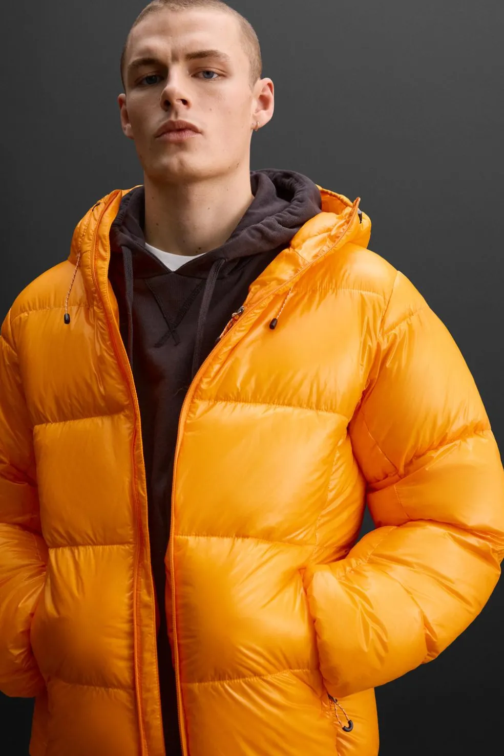 ZARA Vestuário De Inverno|Blusões^CASACO DE PENAS 100% PENAS Amarelo-vivo