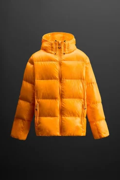 ZARA Vestuário De Inverno|Blusões^CASACO DE PENAS 100% PENAS Amarelo-vivo