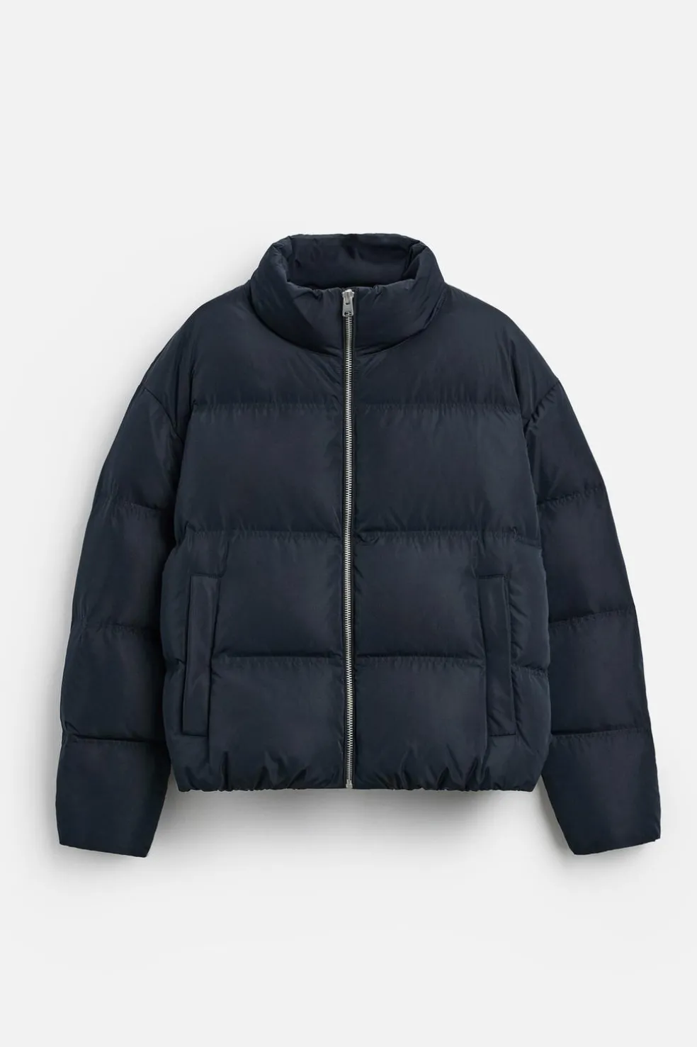 ZARA Vestuário De Inverno|Blusões^CASACO DE PENAS 100% PENAS Azul-marinho