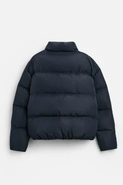 ZARA Vestuário De Inverno|Blusões^CASACO DE PENAS 100% PENAS Azul-marinho