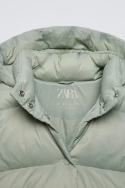 CASACO DE PENAS E PENUGEM-ZARA New