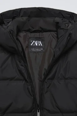 CASACO DE PENAS E PENUGEM COMPRIDO-ZARA Cheap