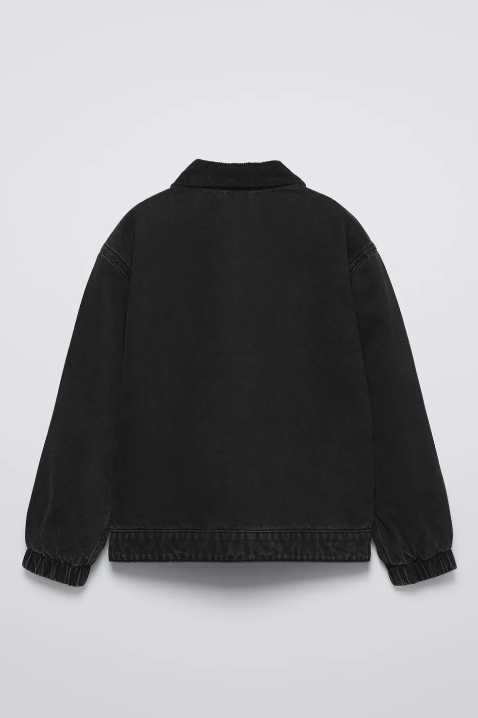 CASACO DENIM BORDADO-ZARA Outlet