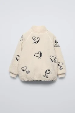 CASACO EFEITO DE PELO ENCARACOLADO SNOOPY PEANUTS™-ZARA Best