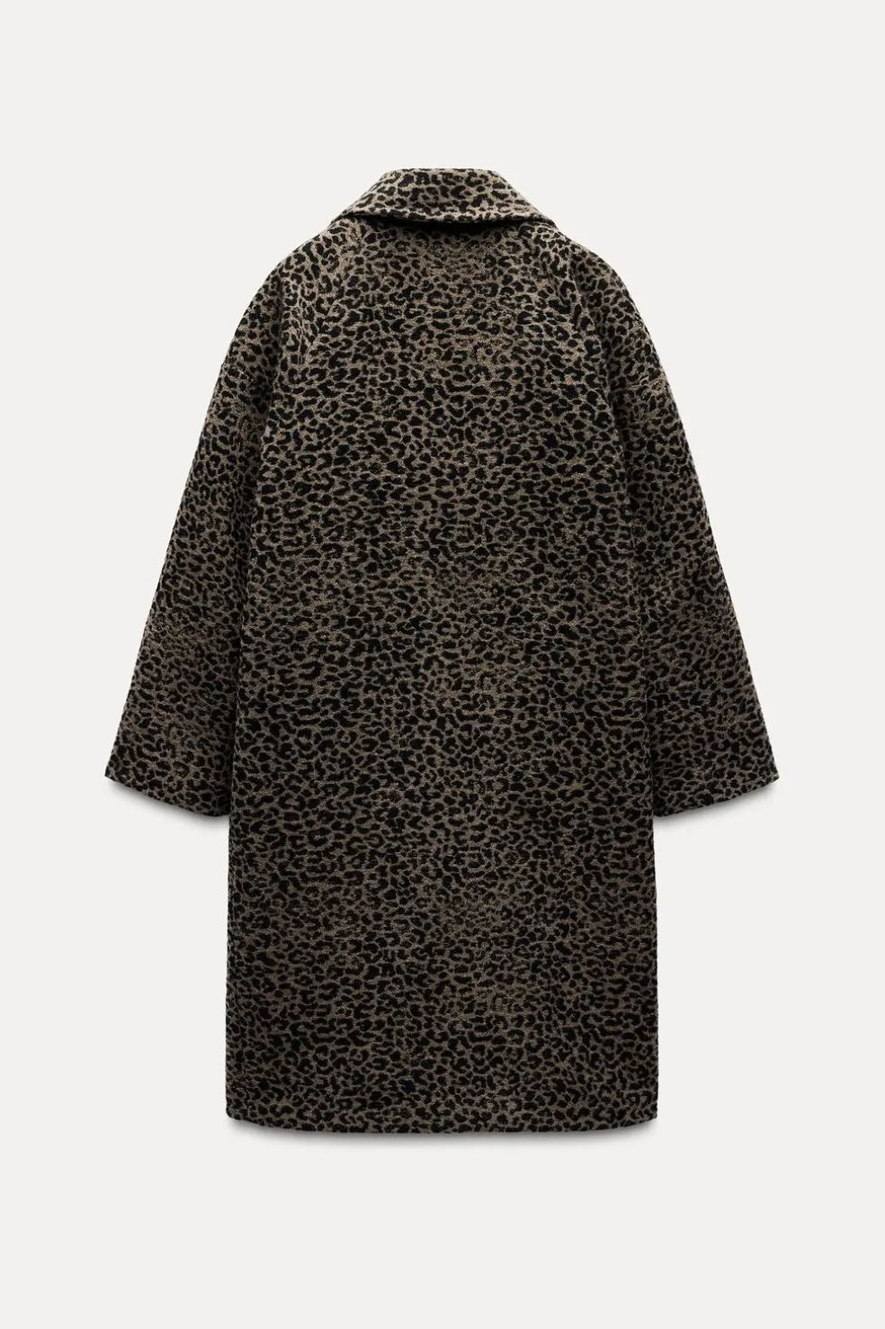 ZARA Sobretudos / Anoraques^CASACO ESTAMPADO ANIMAL MISTURA LÃ ZW COLLECTION Leopardo