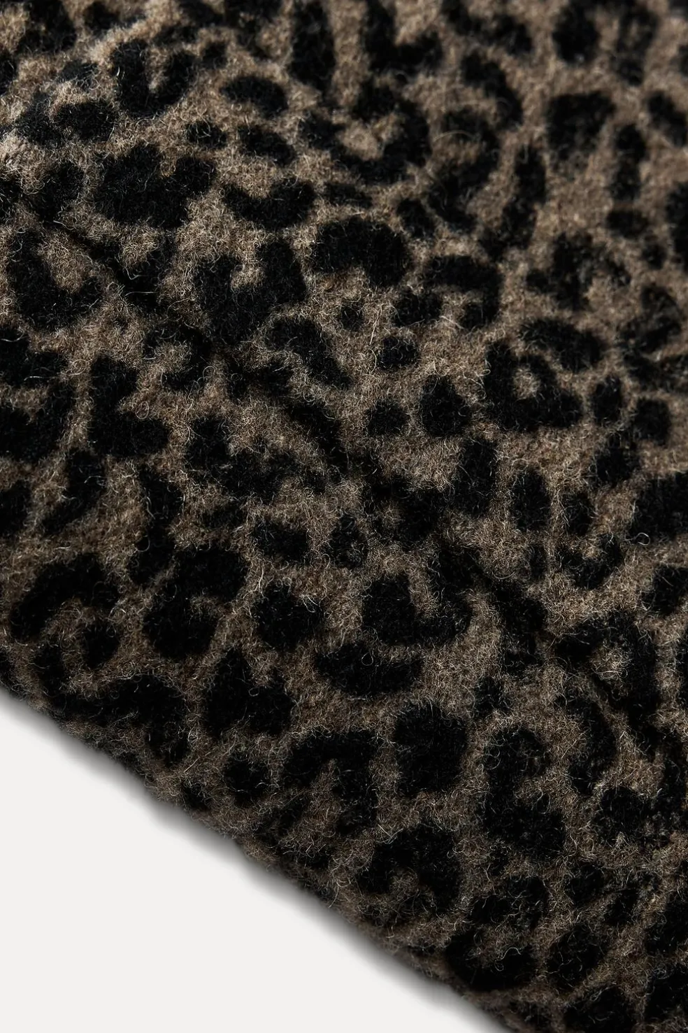 ZARA Sobretudos / Anoraques^CASACO ESTAMPADO ANIMAL MISTURA LÃ ZW COLLECTION Leopardo