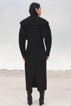 ZARA Sobretudos / Anoraques^CASACO LÃ 100% LIMITED EDITION Preto