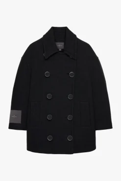 ZARA Sobretudos / Anoraques^CASACO OVERSIZE MISTURA DE LÃ X STEFANO PILATI Cinzento-escuro