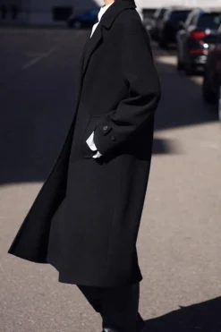 ZARA Winter Layersnew|Sobretudos / Anoraques^CASACO OVERSIZE SUAVE Preto
