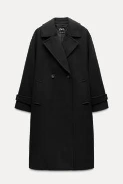 ZARA Winter Layersnew|Sobretudos / Anoraques^CASACO OVERSIZE SUAVE Preto