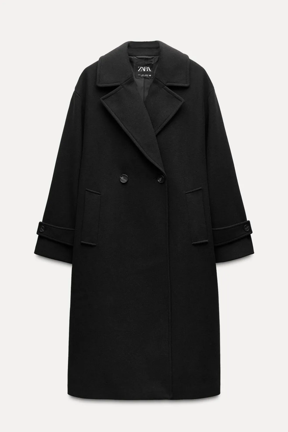 ZARA Winter Layersnew|Sobretudos / Anoraques^CASACO OVERSIZE SUAVE Preto