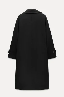 ZARA Winter Layersnew|Sobretudos / Anoraques^CASACO OVERSIZE SUAVE Preto