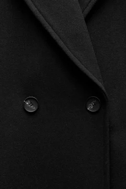 ZARA Winter Layersnew|Sobretudos / Anoraques^CASACO OVERSIZE SUAVE Preto