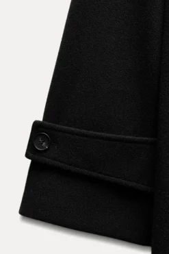 ZARA Winter Layersnew|Sobretudos / Anoraques^CASACO OVERSIZE SUAVE Preto
