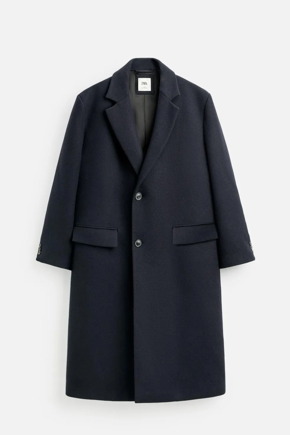 ZARA Vestuário De Inverno|Sobretudos / Gabardinas^CASACO OVERSIZED FIT Azul-marinho