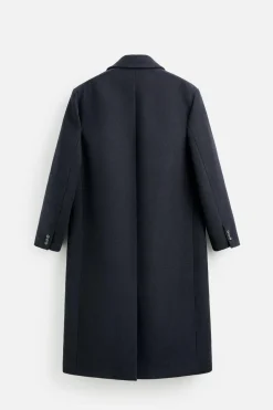 ZARA Vestuário De Inverno|Sobretudos / Gabardinas^CASACO OVERSIZED FIT Azul-marinho