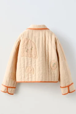 CASACO PATCHWORK BORDADOS-ZARA Online