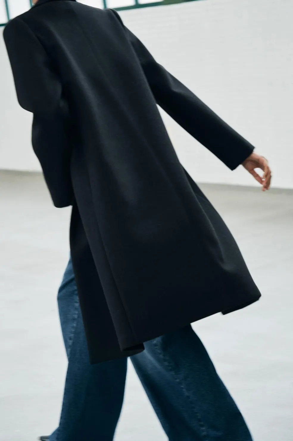 ZARA Winter Layersnew|Sobretudos / Anoraques^CASACO SOFT BOTÃO Preto