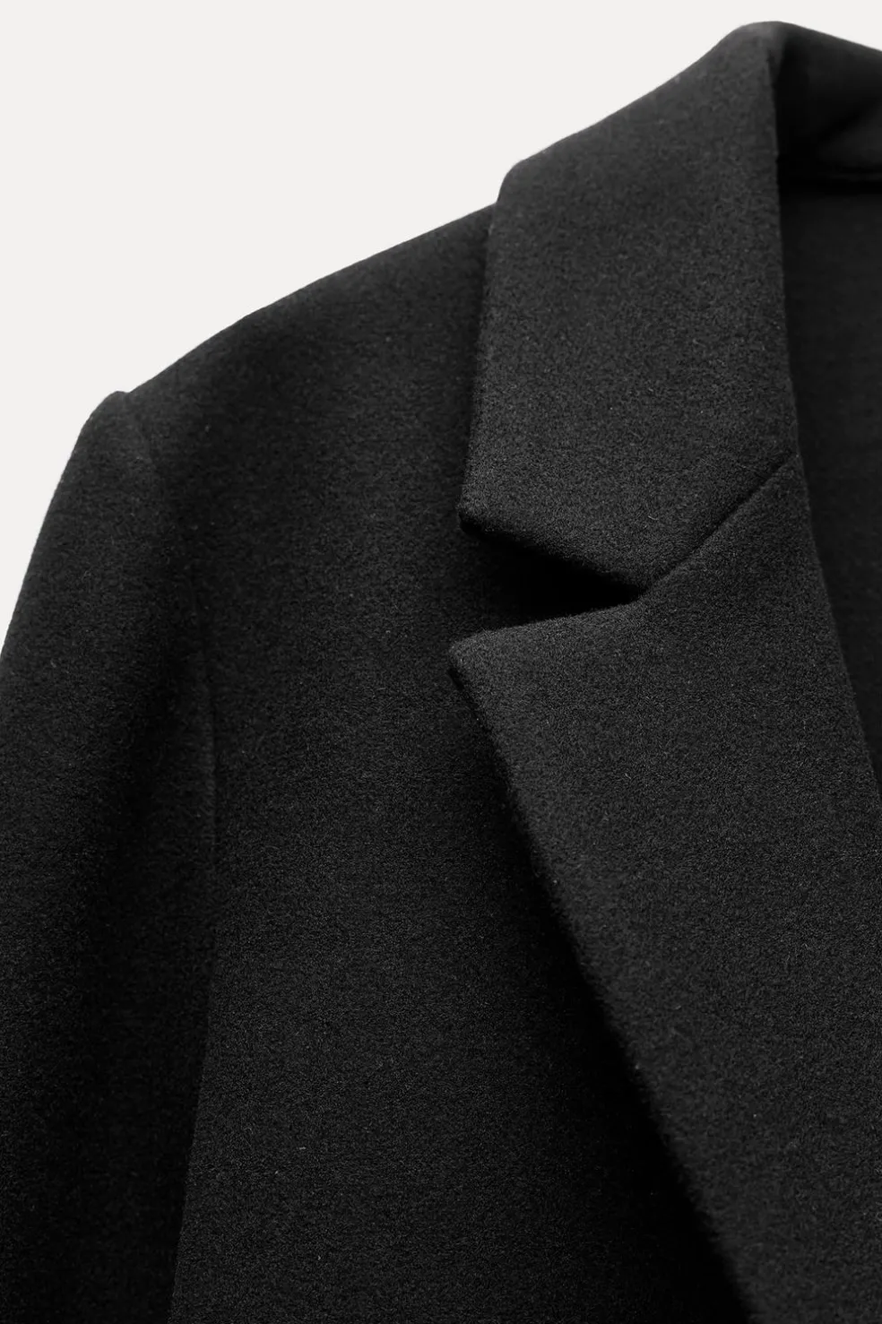 ZARA Winter Layersnew|Sobretudos / Anoraques^CASACO SOFT BOTÃO Preto