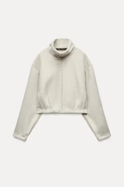 ZARA Winter Layersnew|Blusões^CASACO SUAVE Bege