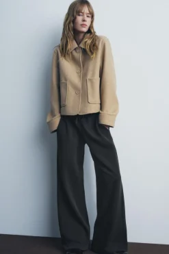 ZARA Winter Layersnew|Blusões^CASACO SUAVE COM BOLSOS Torrado-vigoré