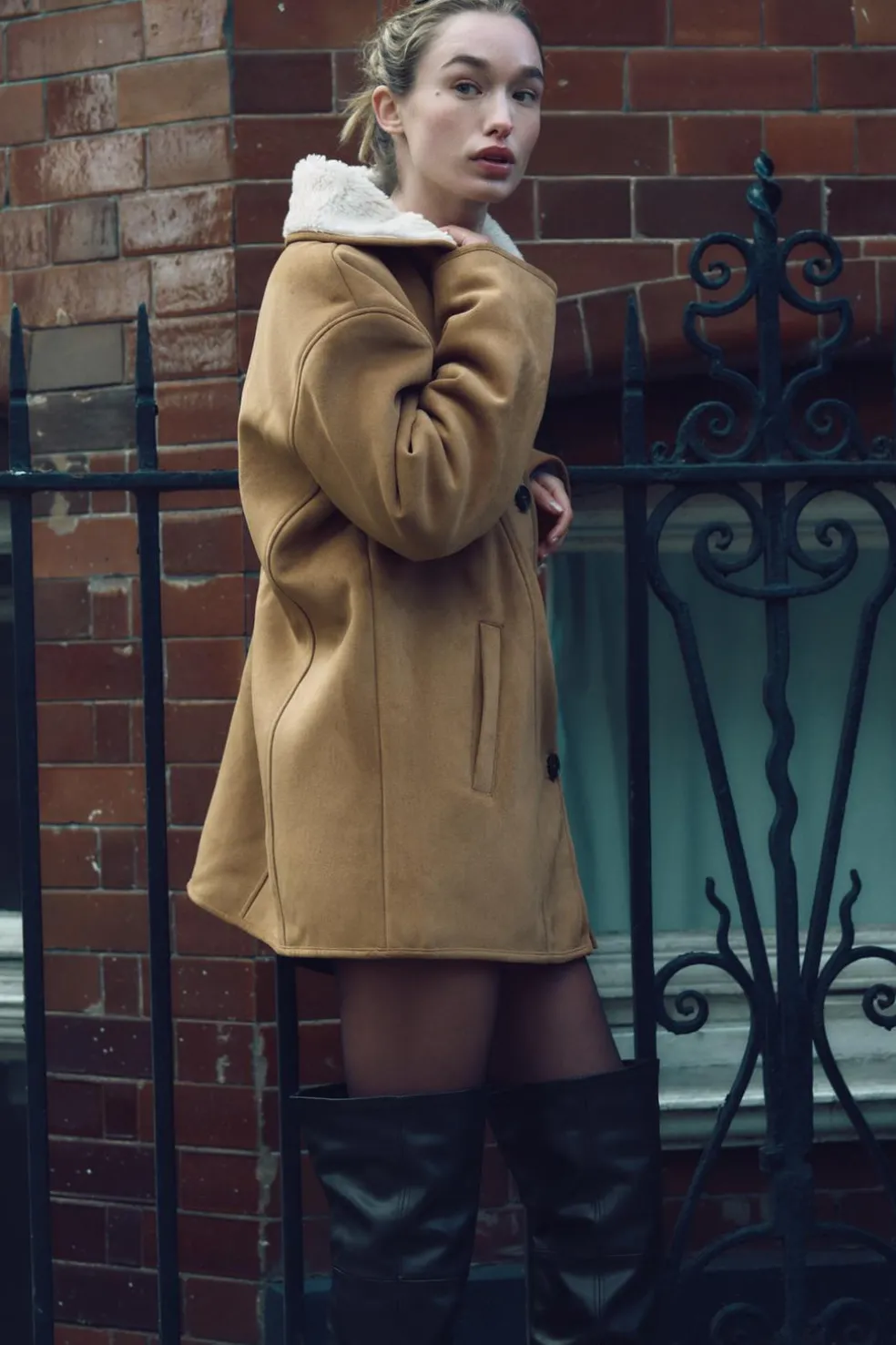 ZARA Winter Layersnew|Sobretudos / Anoraques^CASACO TRÊS QUARTOS DE DUPLA FACE torrado