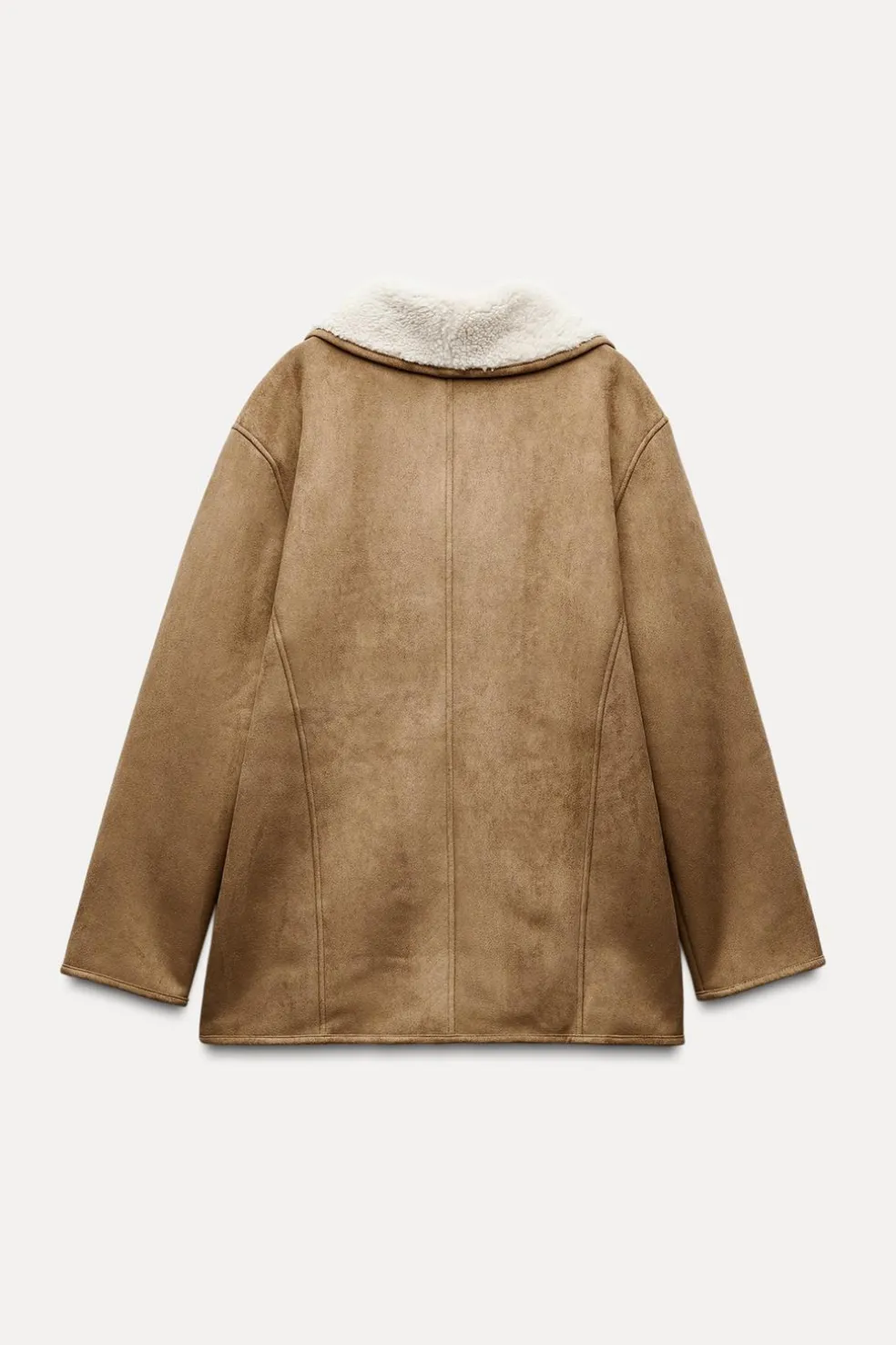 ZARA Winter Layersnew|Sobretudos / Anoraques^CASACO TRÊS QUARTOS DE DUPLA FACE torrado