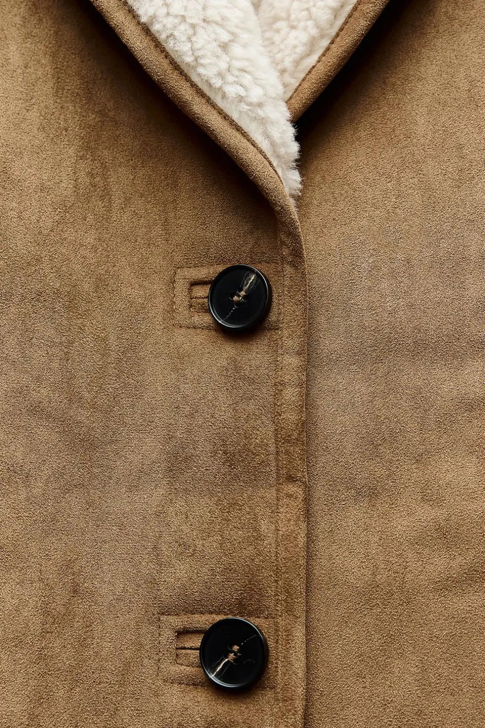 ZARA Winter Layersnew|Sobretudos / Anoraques^CASACO TRÊS QUARTOS DE DUPLA FACE torrado