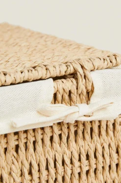 ZARA Lavandarias / Limpeza|Lavandarias / Limpeza^CESTO COM TECIDO INTERIOR Bege-claro