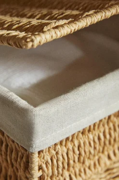 ZARA Lavandarias / Limpeza|Lavandarias / Limpeza^CESTO COM TECIDO INTERIOR Bege-claro