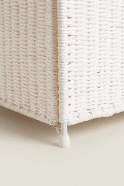 ZARA Lavandarias / Limpeza|Lavandarias / Limpeza^CESTO DE ROUPA RETANGULAR TECIDO INTERIOR Branco