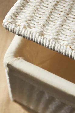 ZARA Lavandarias / Limpeza|Lavandarias / Limpeza^CESTO DE ROUPA RETANGULAR TECIDO INTERIOR Branco