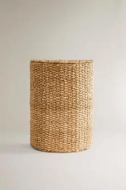 ZARA Lavandarias / Limpeza|Lavandarias / Limpeza^CESTO DE SEAGRASS COM TAMPA Bege-claro
