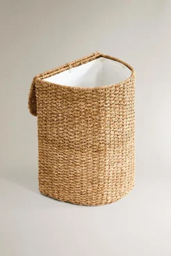 ZARA Lavandarias / Limpeza|Lavandarias / Limpeza^CESTO DE SEAGRASS COM TAMPA Bege-claro