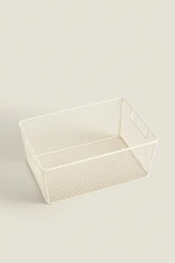 ZARA Lavandarias / Limpeza|Lavandarias / Limpeza^CESTO LACADO Branco
