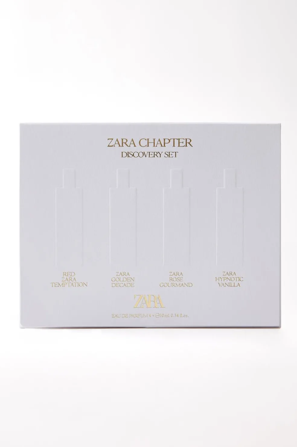 ZARA Perfumes^CHAPTER DISCOVERY SET 4 X10ML (1.3 FL. OZ). 0110/673