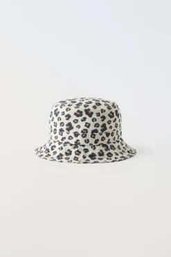 CHAPÉU BOB EM ANIMAL PRINT-ZARA New