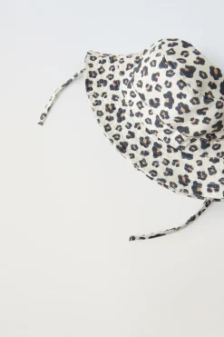 CHAPÉU BOB EM ANIMAL PRINT-ZARA New