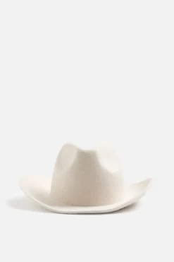 ZARA Acessórios^CHAPÉU DE ESTILO COWBOY Cru